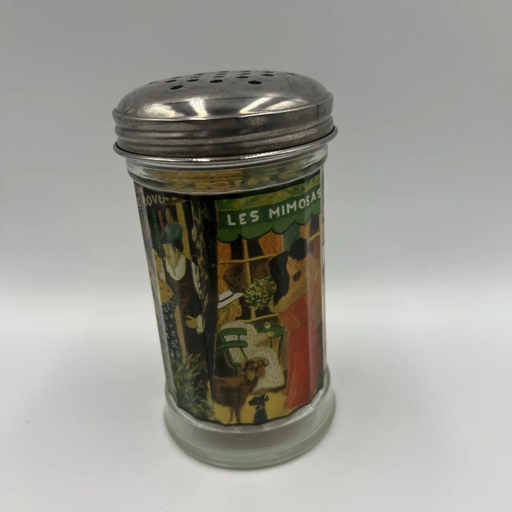 Vintage Large Hole Painted Parmesan Cheese Shaker‎ Beautiful